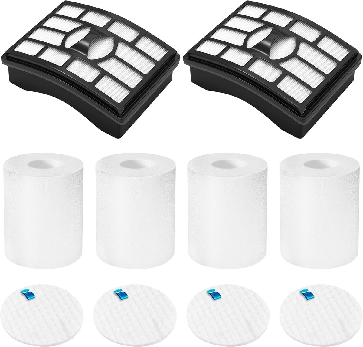 3 schuimfilters en 1 Hepa-filter voor Shark Rotator Pro Lift-away Nv500 Hepa-filter en schuimfilter Vergelijk met Deel# Xff500 Xhf500 (3 schuimfilter en 1 Hepa-filter)