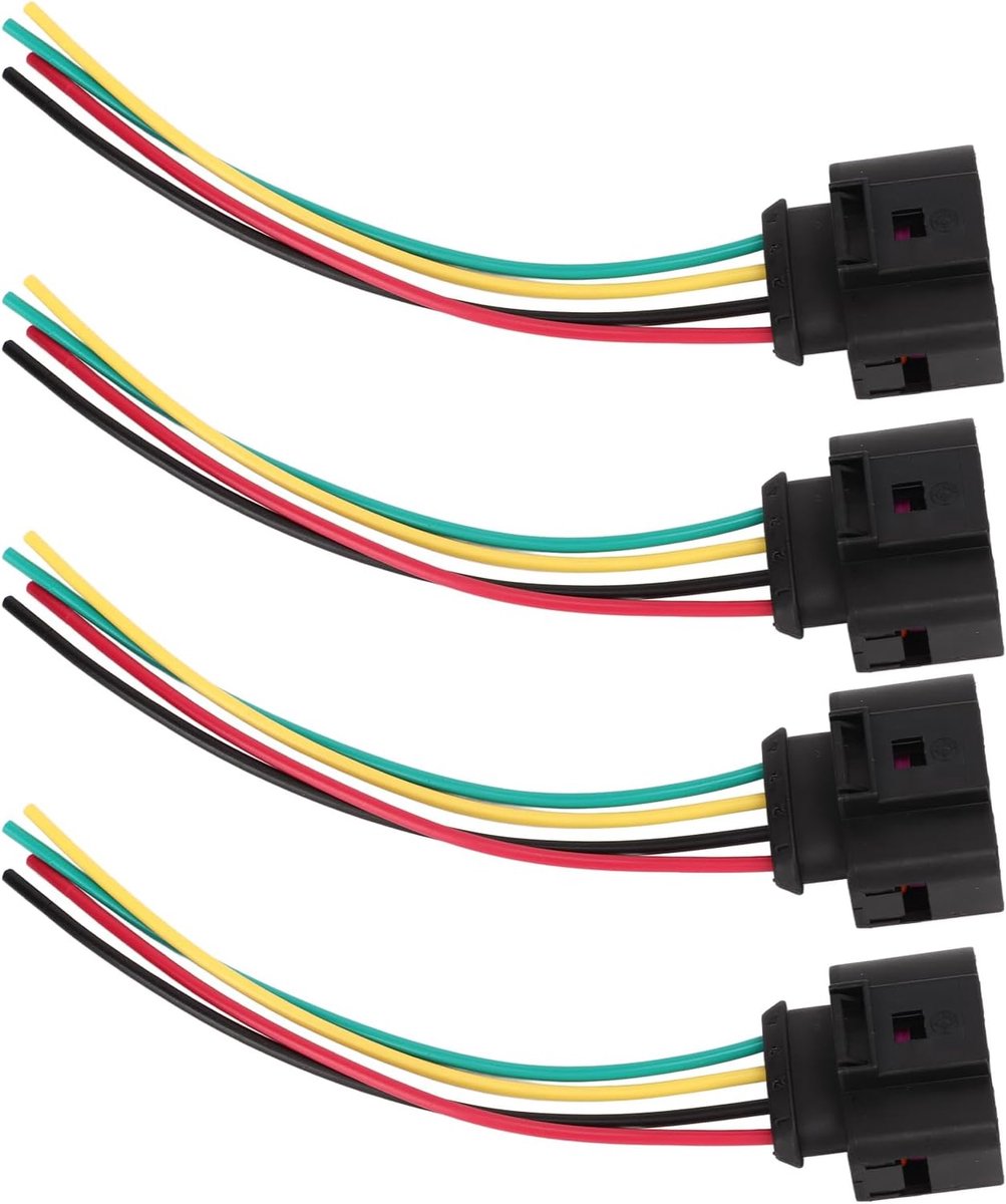 4 Stuks Bobine Connector Plug 1J0973724 Repai Automotive Elektrische Kabelbomen4Pcs Bobine Connector Plug 1J0973724 Reparatie Draad