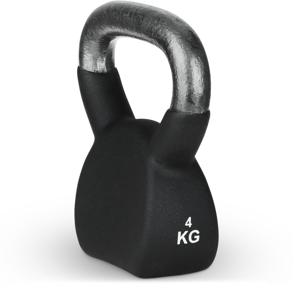 SnelShoppen - Kogelhalter 4 kg Zwart - Ideaal voor Sport, Fitness, Thuis en Buiten - Duurzaam Materiaal, Perfect voor Krachttraining en Revalidatie