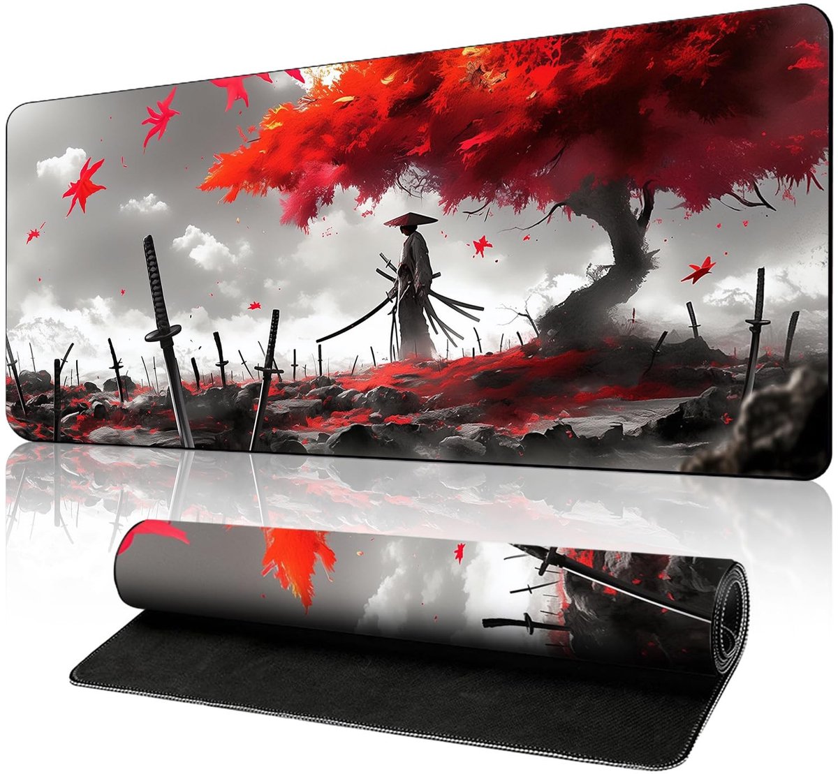 Dailygoods - Japanse XXL Gaming Mouse Pad 900 x 400 mm met Antislip en Waterdichte Ondergrond