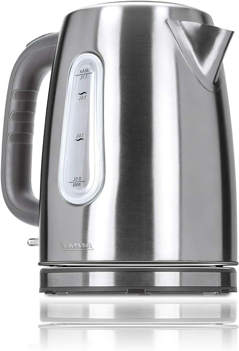Elektrische Waterkoker - Waterkoker RVS - Warme Dranken Maken - Verborgen Verwarmingselement - 17 Liter - Zilver