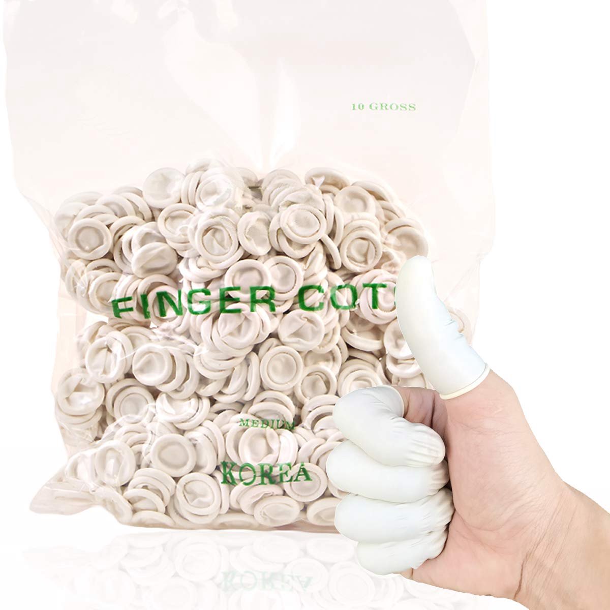 Dailygoods - Wegwerplatex Vingertigers - 750 Stuks Vingerbescherming voor Schoonheid