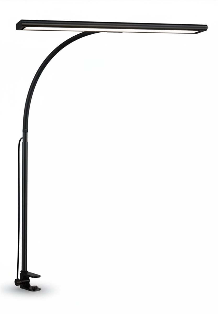 Ploutos® Bureaulamp LED - LED Bureaulamp - 3 Kleurtemperaturen - Zwart - 5cm x 40cm x 70cm