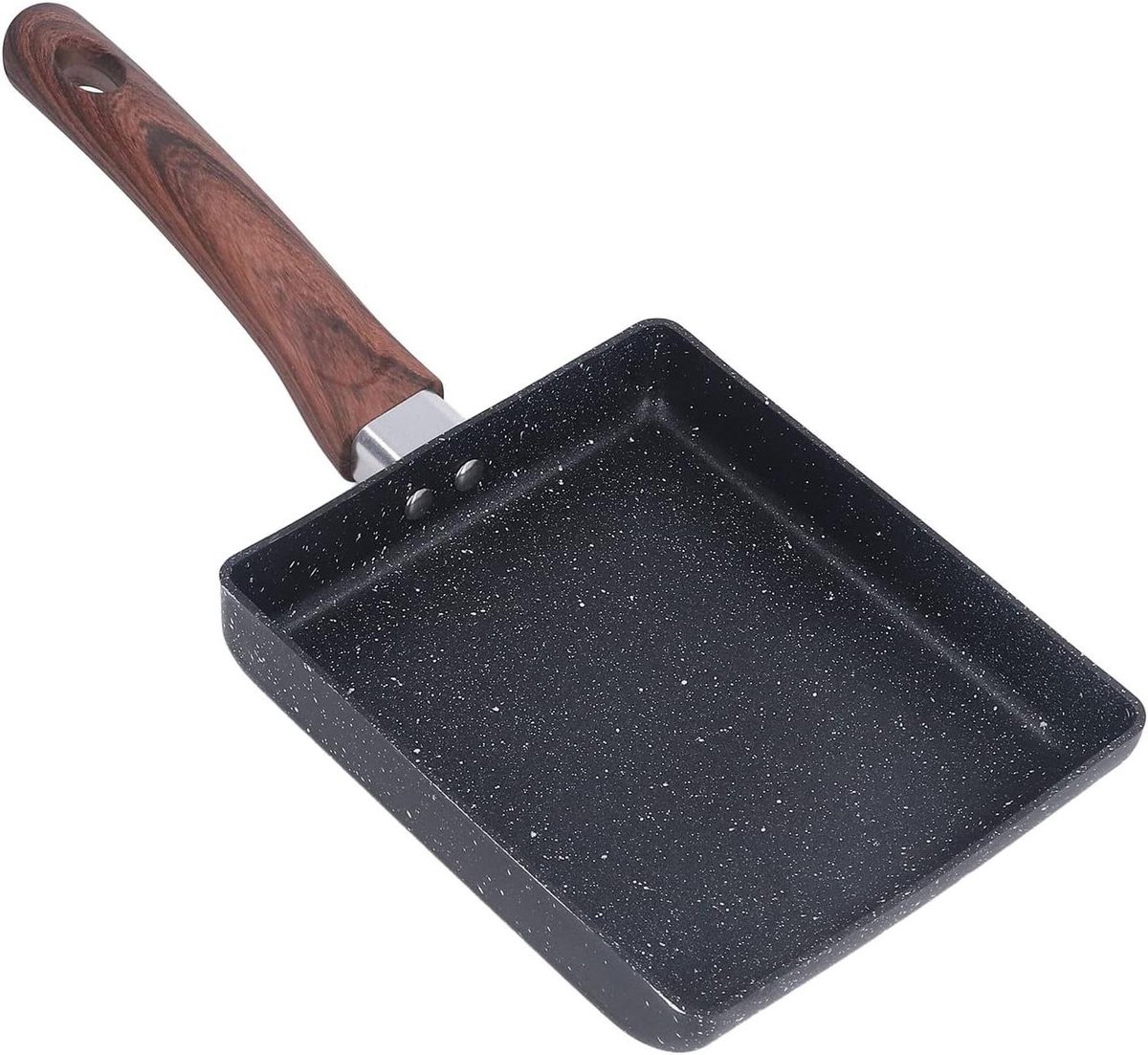 Omelet Pan - Koekenpan Ei - Ontbijt Maken - Non-stick Coating - L - Zwart
