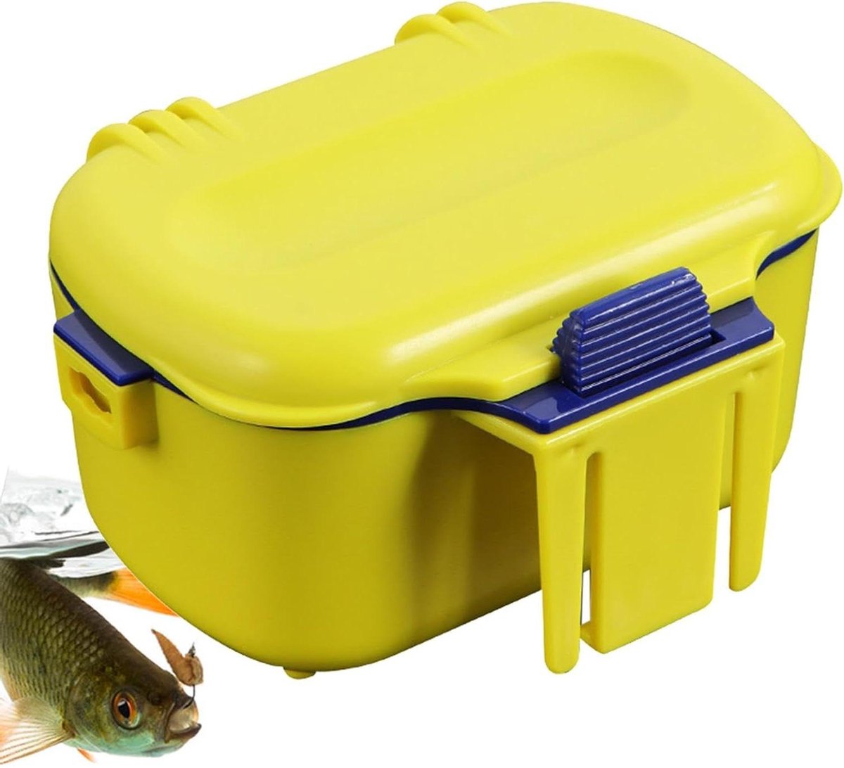 Aasbox - Bewaaremmer Levend Aas - Vissen - Geïsoleerd en Waterdicht - 14 x 10 x 8 cm - Rood