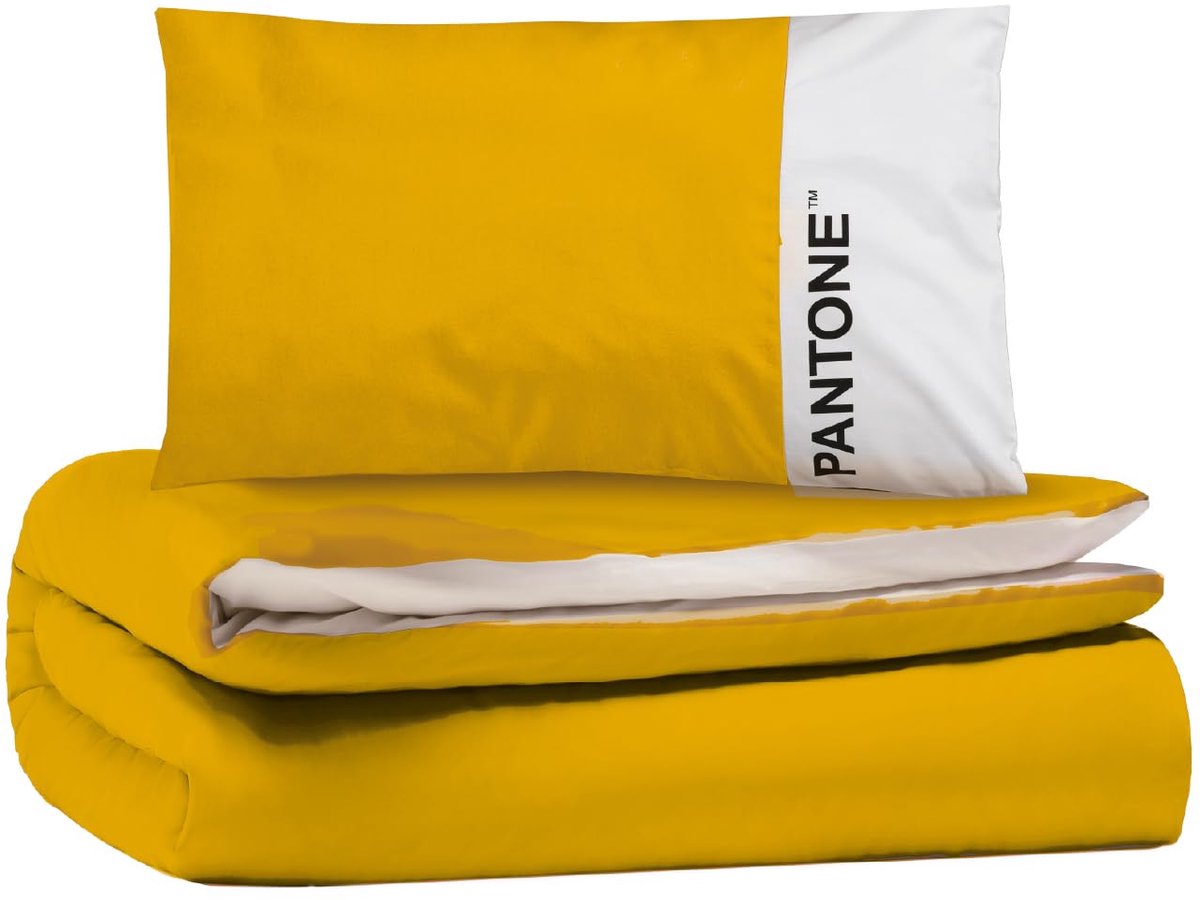 SnelShoppen - Pantone™ Beddengoedset Katoen 255x200 cm Dekbedovertrek + Kussenslopen 50x80