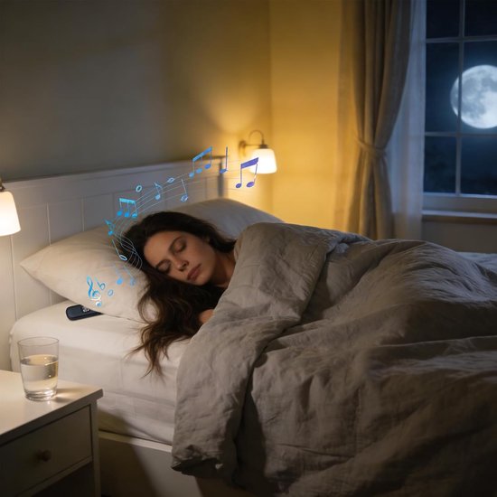 Onder Kussen Luidspreker - Slaap Audio - Rustig Slapen - Bengeleiding Technologie - 15.7 cm - Zwart — afbeelding 2