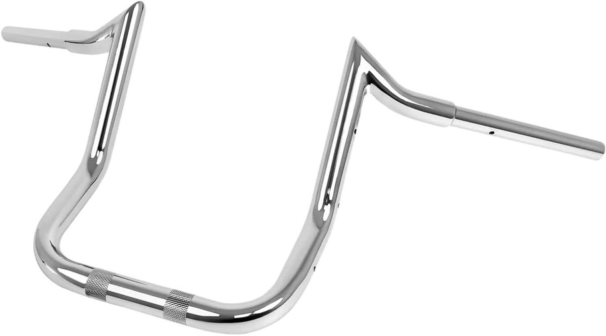 Motorfiets Stuur - Ape Hanger - Comfortabel Rijden - Ergonomisch Ontwerp - 12 Inch Rise - Chroom