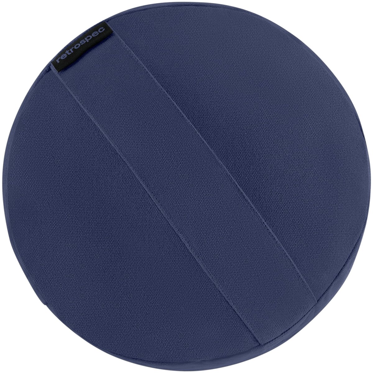 SnelShoppen - Retrospec Sequoia Yogabolster & Meditatiekussen - Ondersteunend Yogablok voor Stressverlichting - Katoenen Hoes - 71 cm x 25,4 cm Rond -