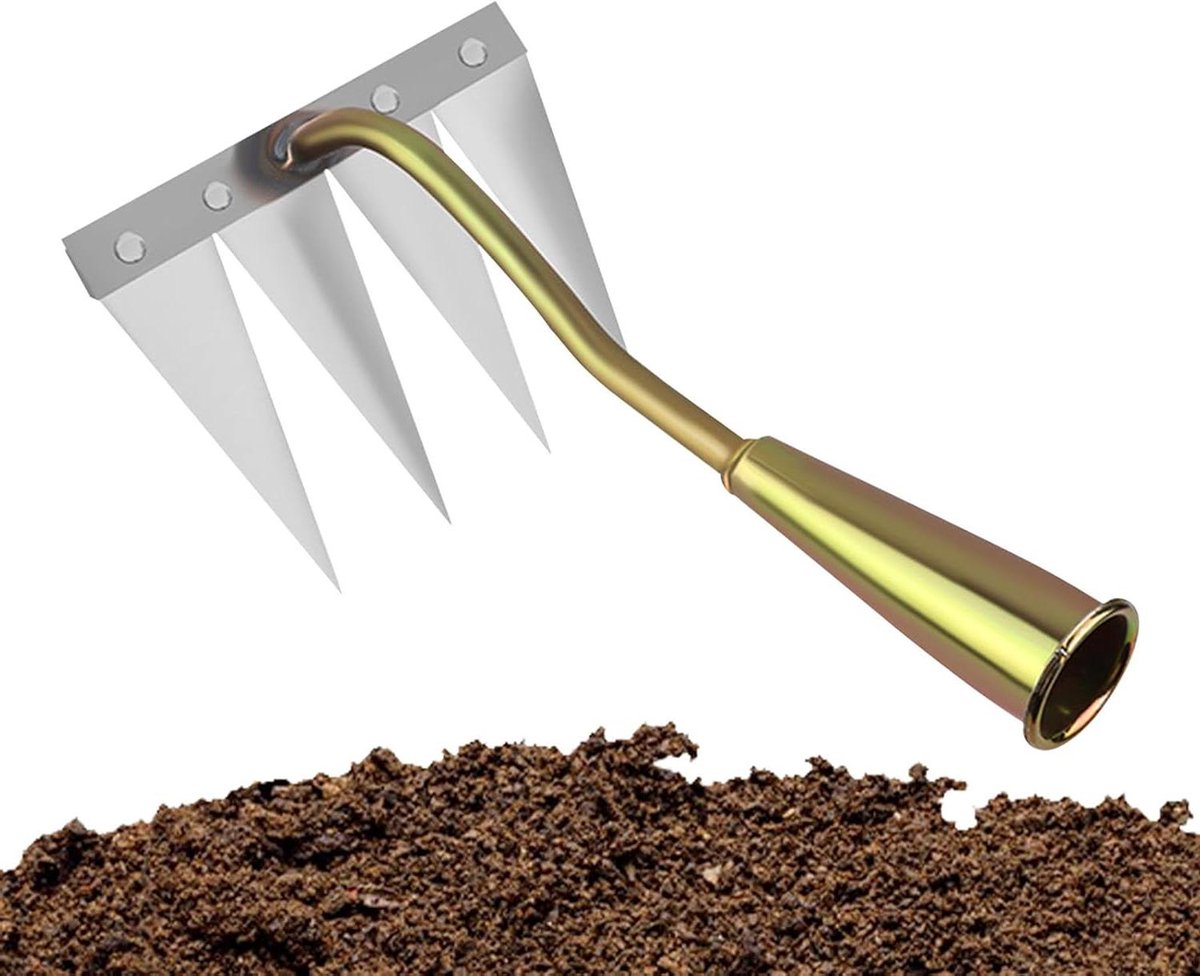 Onkruidhark - Tuingereedschap - Moestuin Onderhoud - Roestbestendig Koolstofstaal - 18 cm Breed - Niet gespecificeerd