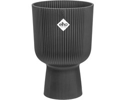 Elho Vibes Fold Coupe 30 - Bloempot voor Binnen - 100% Gerecycled Plastic - Ø 29.5 x H 44.7 cm - Antraciet