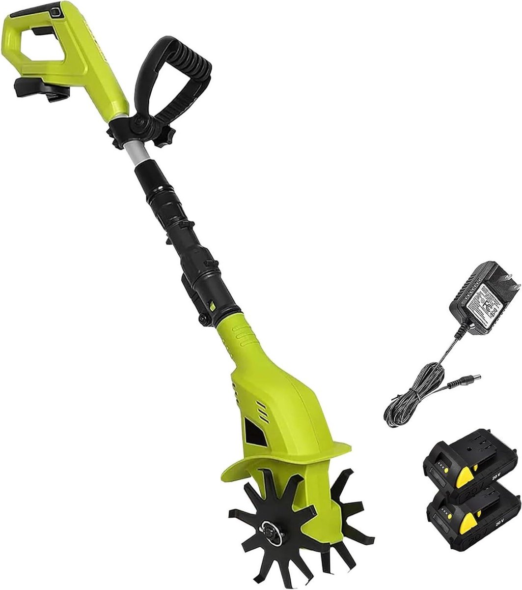 Tuinfrees met accu - Elektrische cultivator - Bodem bewerken - Telescopisch verstelbaar - 25 cm diep - Niet gespecificeerd