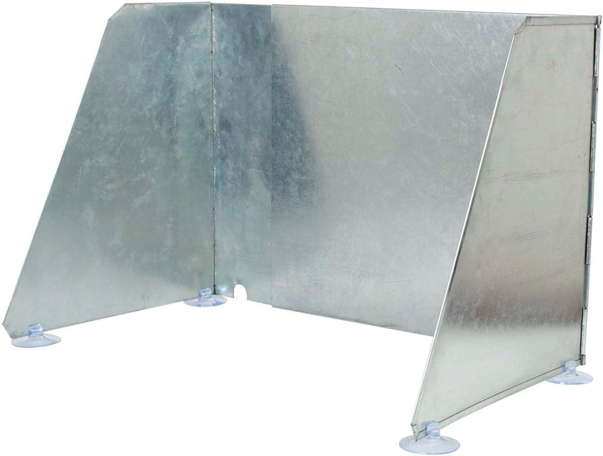 Keuken Windscherm XL - Windscherm Kamperen - Koken Buiten - Verstelbare Breedte - 38-70 cm - Zilver