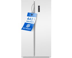 Bomann SBS 7344 - Amerikaanse Koelkast - Side-by-Side - 442 Liter - Total No Frost - Wit