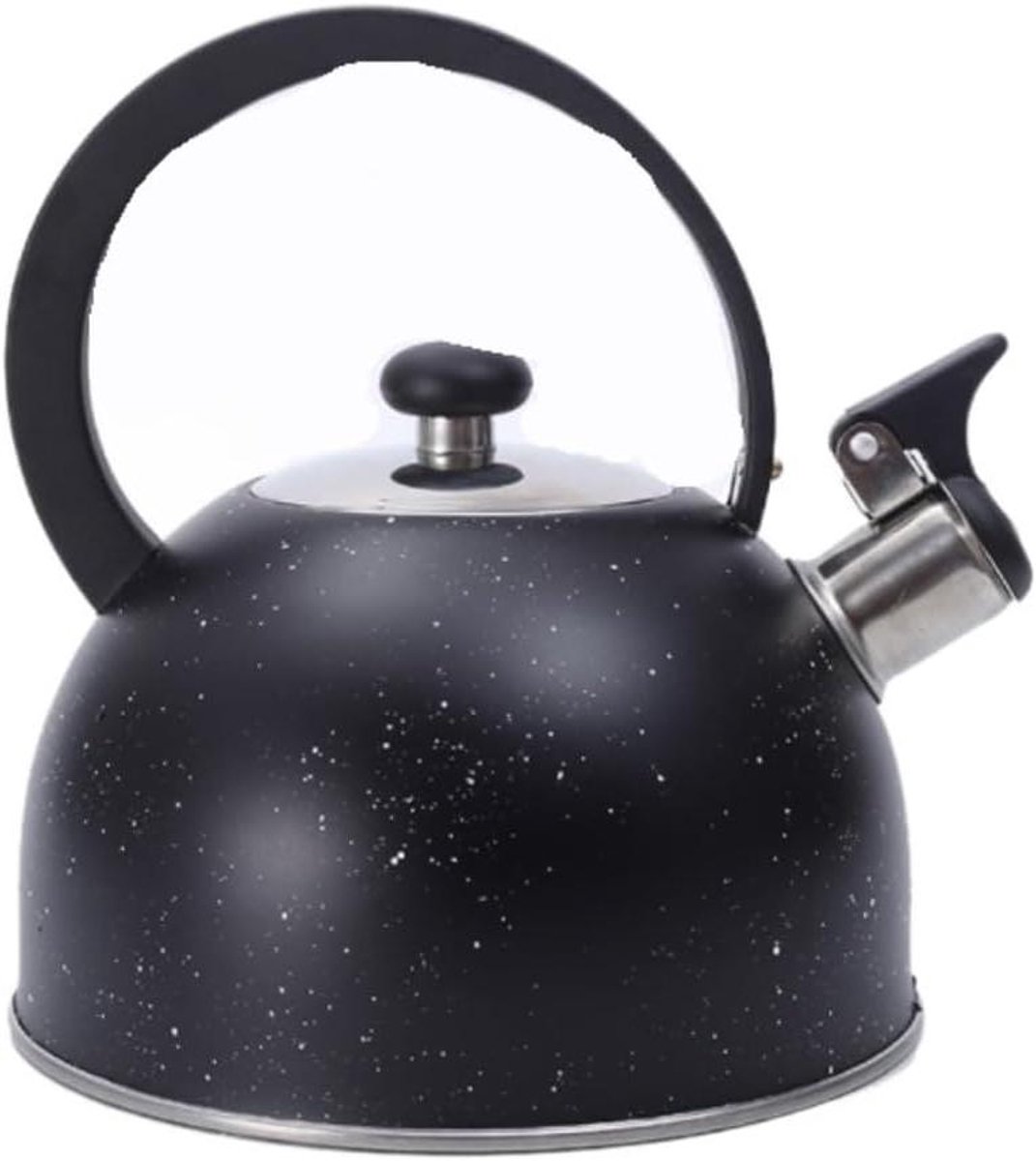 Waterkoker met Fluitje - Theeketel RVS - Water Koken - Roestvrij Staal - 2.5L - Zilverkleurig