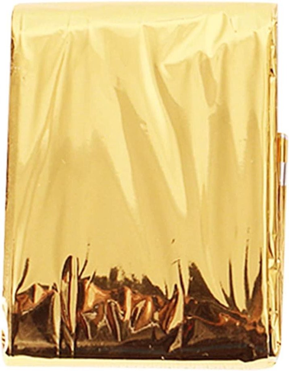 Nooddeken Survival - Thermishe deken - Outdoor Kamperen - Waterdichte Bescherming - 2 x 0.92 meter - Goud