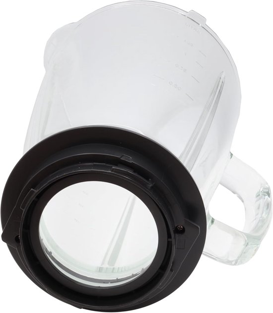 Glazen kan blender - Reservekan Mixers - Smoothies Maken - Met Maatstreepjes - 1 Liter - Transparant — afbeelding 2