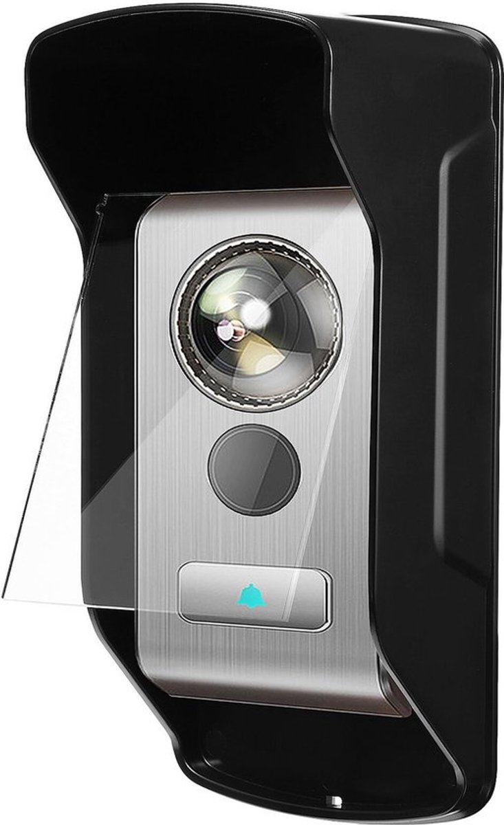 Deurbel Cover Weerbescherming - Regenhoes - Anti-Glare Ring - Regendicht - Doorzichtige Acryl Cover - Geschikt voor Videodeurbellen - Deurbescherming