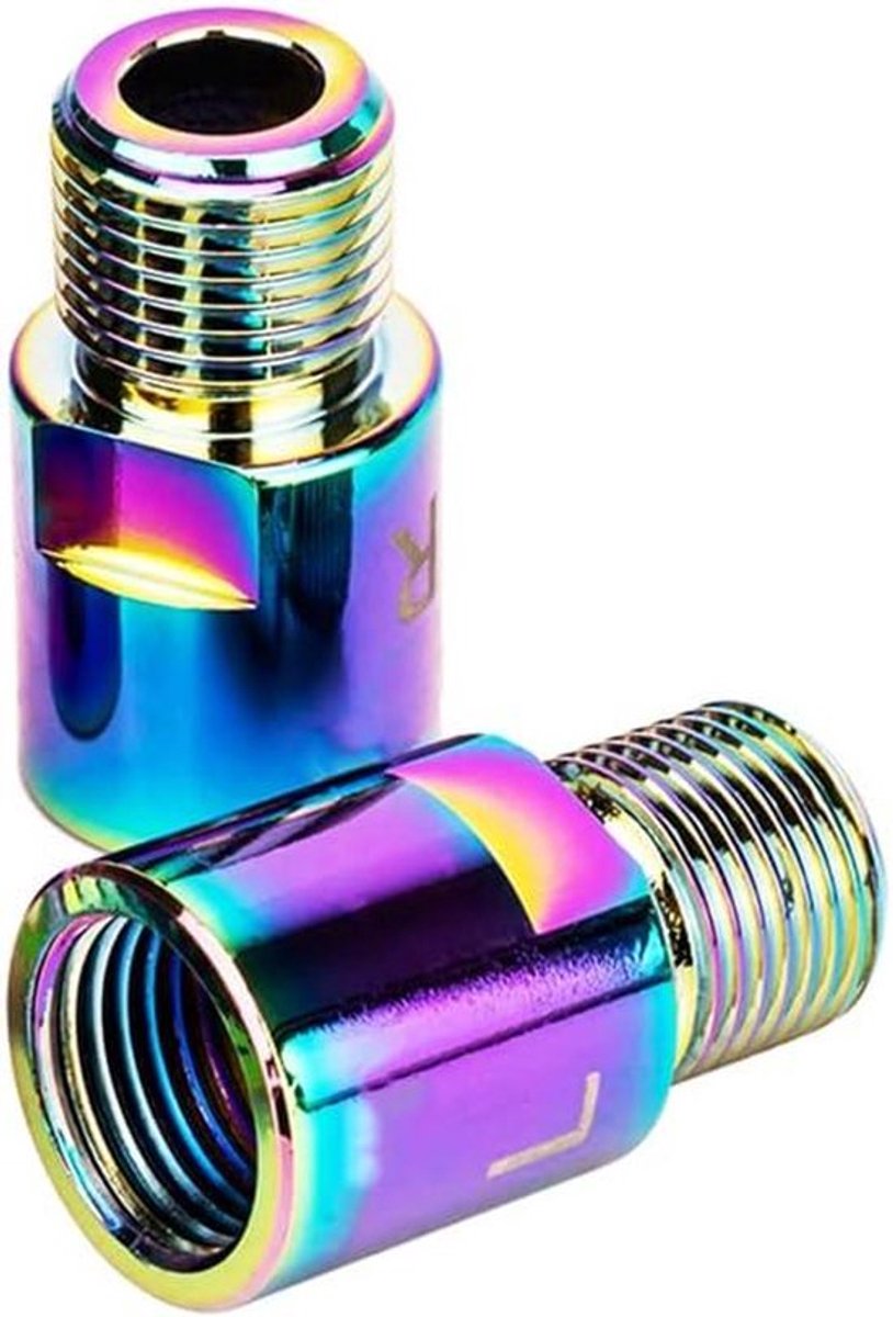 Fietspedalen - Mountainbike - Staal - 9/16 inch draadgewind - Racefiets - Verlenging - Chroom-molybdeenstaal - Geschikt voor MTB, Racefiets, Straatfiets - Zwart 1 paar uitgebreide 20mm/0,79 inch fietspedalen, past op draadgewindpedalen.