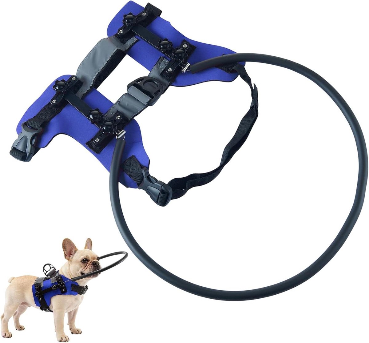 Hond Navigatiekraag - Blindenharnas Hond - Veilig Wandelen - Reflecterende Strips - Diameter 33cm - Niet gespecificeerd