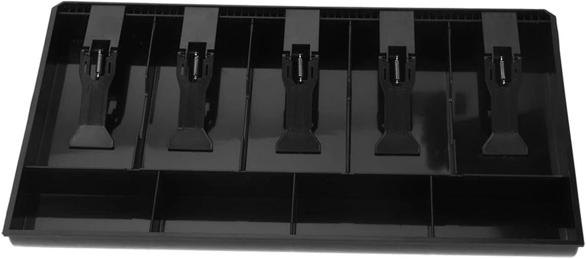 Kassalade Plastic - Geldlade Wisselgeld - Geld Beheer - Verwijderbare Lade - 405 x 245 Cm - Zwart