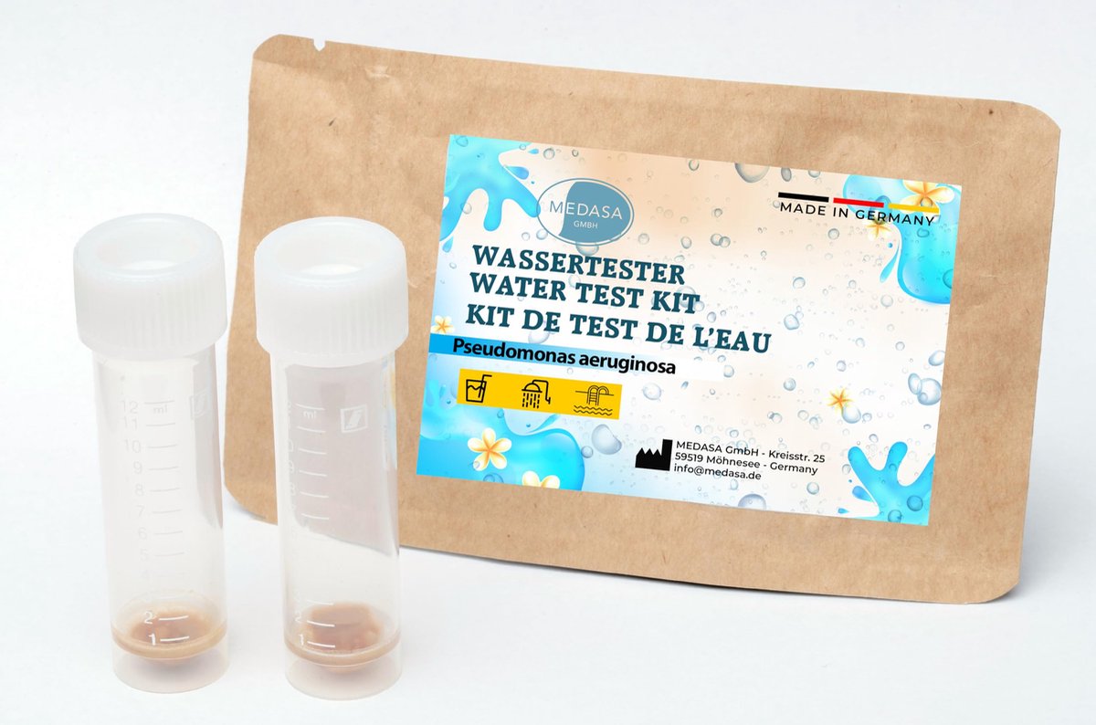 Dailygoods- Bacteriëntest snelle controle - Watertester drinkwater - Watertester zwembad - Pseudomonas aeruginosa - Eenvoudig te gebruiken - Resultaat binnen 24 uur - Watertest