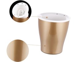 Zelfbewaterende Plantenbakken - Bloempot Plantenpot - Planten Verzorgen - Wateropslag - 17.5X12cm - Goud