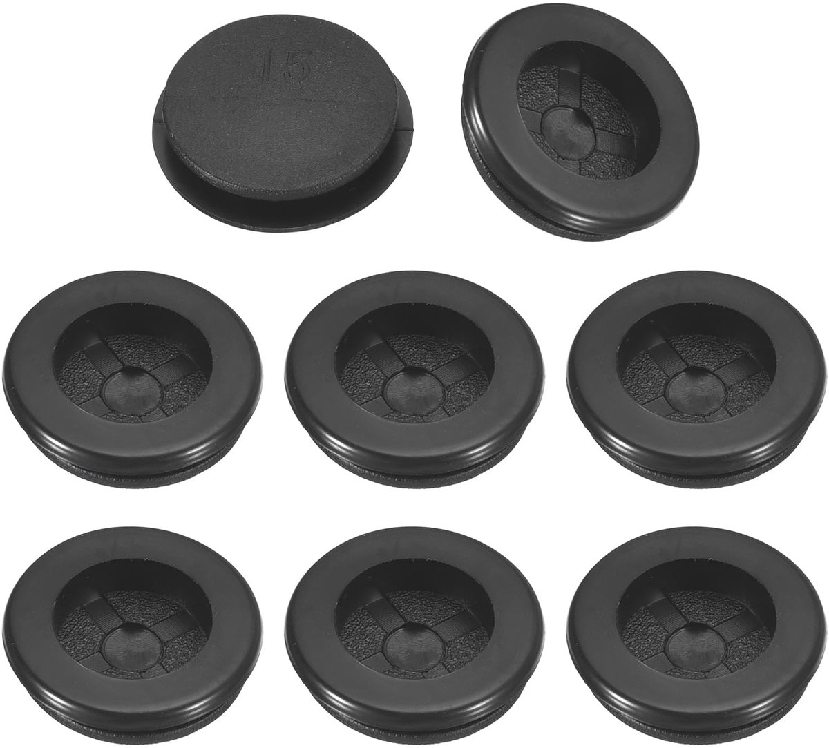 Dailygoods - 44 Stuks Kabeldoorvoeren van Rubber - 12mm ID, 15mm Boorgat