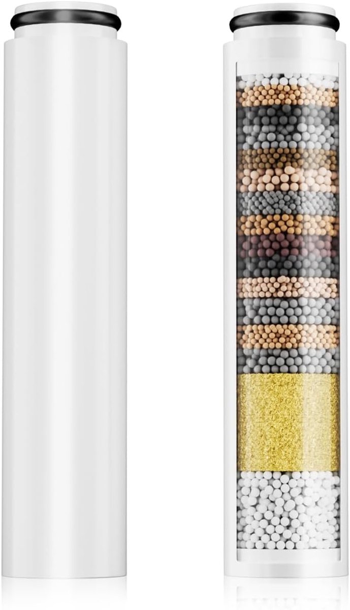 SnelShoppen - Douchekop Filter Vervangingsfilter 20 Lagen voor Hard Water, Chloor Verwijdering, Reiniging, Verbeterde Waterkwaliteit, Douche Accessoir