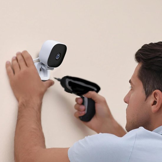 Bewakingscamera Binnen - Nachtcamera WiFi - Huis Beveiligen - Kleuren Nachtzicht - 6.5 x 4.5cm - Wit — afbeelding 4