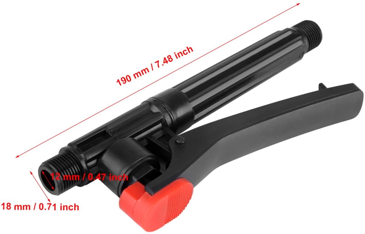 SnelShoppen - Pomp Actie Druksproeier Handvat Set van 2 - Trigger Sproeier Handvat Vervangingsonderdelen voor Wand Druksproeier - Perfect voor Tuin Wa