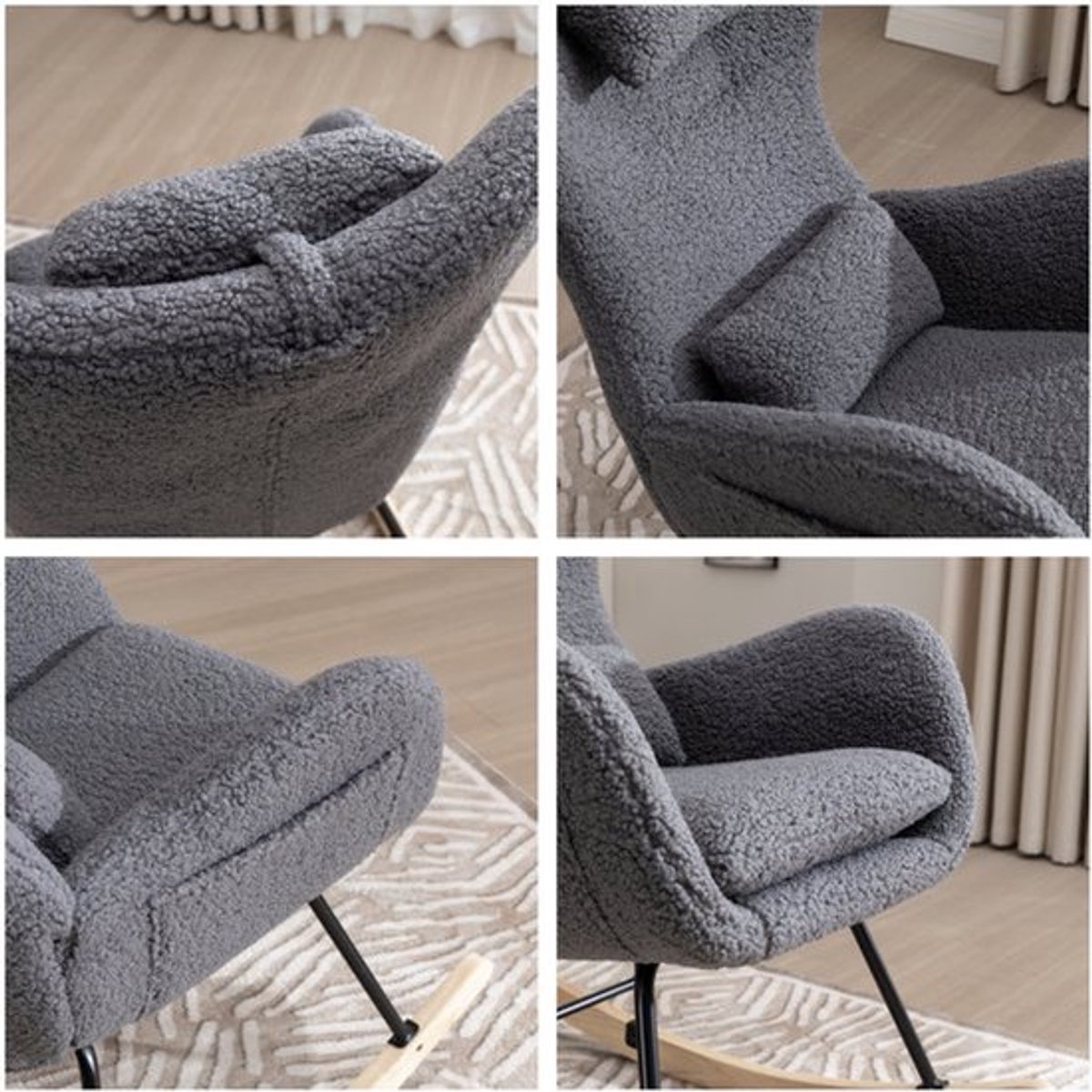 Schommelstoel – Relaxstoel – Fauteuil – Voedingsstoel – Loungestoel – Ergonomisch Design –