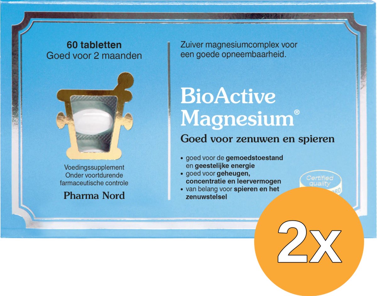 2x Pharma Nord BioActive Magnesium (60 tabletten)