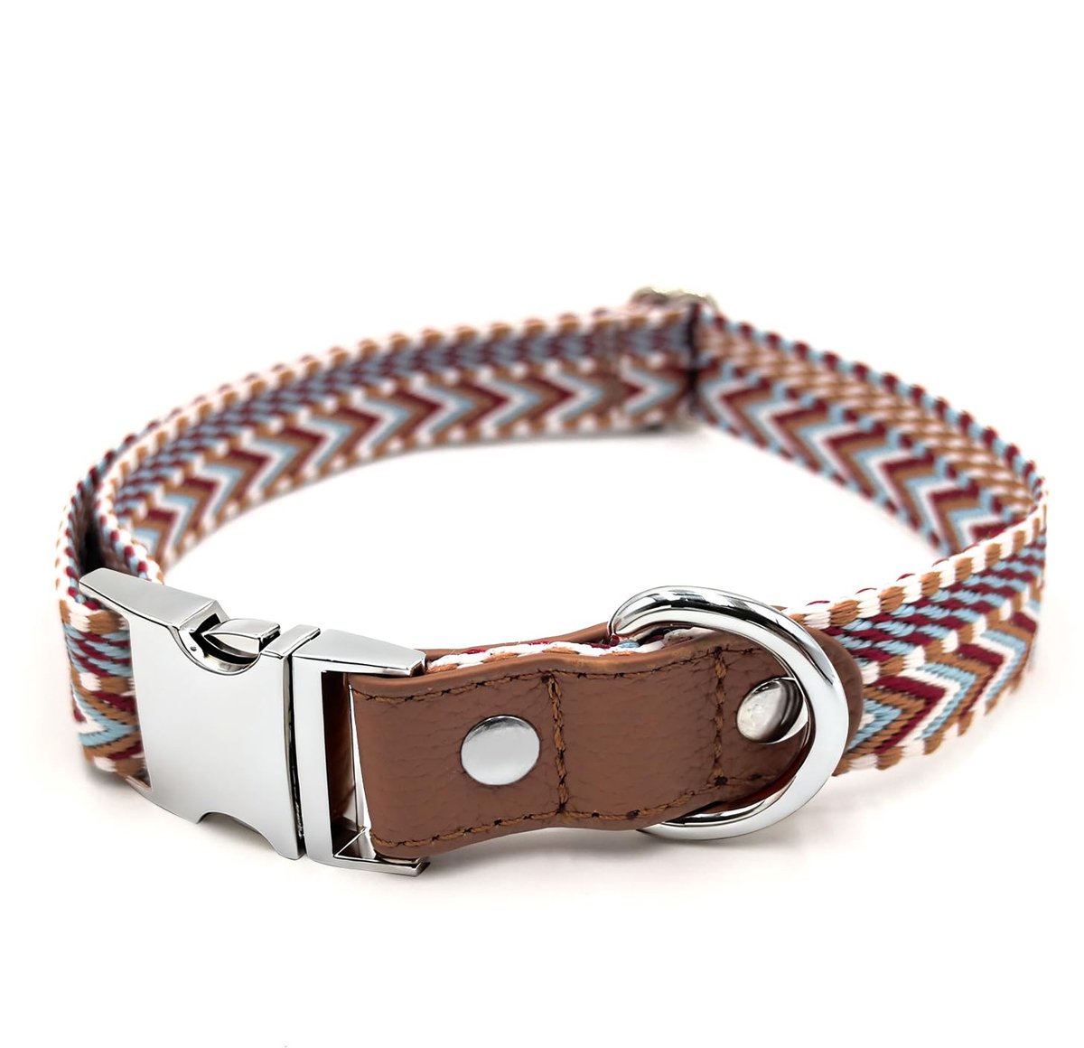 SnelShoppen - Hondenhalsband verstelbaar zacht comfortabel geruit voor kleine middelgrote grote honden - Rood XL - Huisdier cadeau voor elke gelegenhe