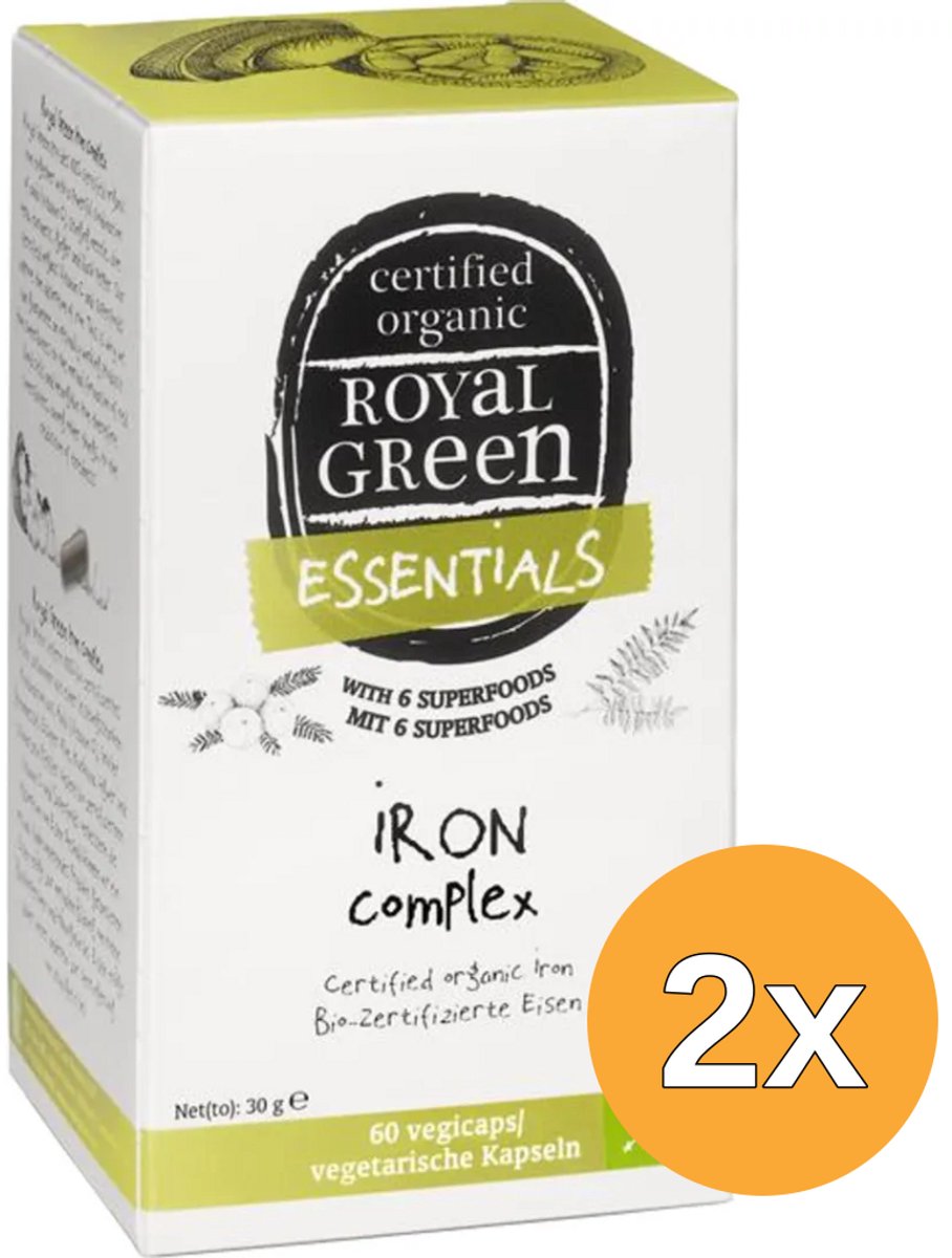 2x Royal Green Iron complex (60 vega capsules)