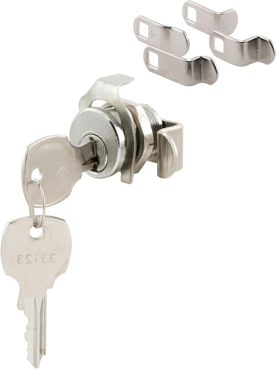 Brievenbusslot Vervanging - Slot Cilinder - Brievenbus Beveiligen - Vernikkeld Gezicht - 5/16 Inch Diepte - Nikkel
