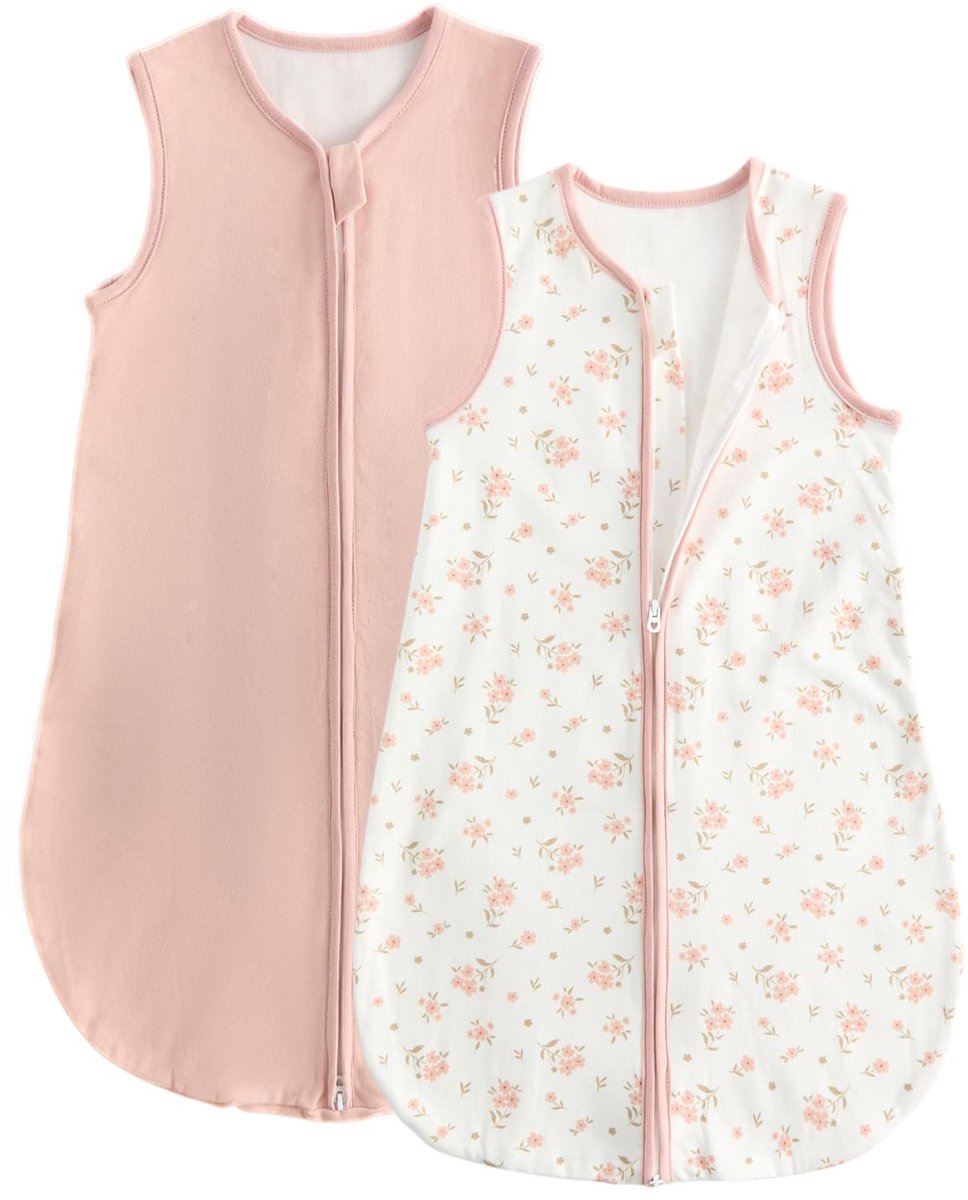 SnelShoppen - Babyslaapzak 1.5 TOG, Dubbelgelaagd, 50g Vulling, Katoenen Slaapzak als Draagbare Dekens voor Baby's 0-24 Maanden, 12-18 Maanden, Comfor