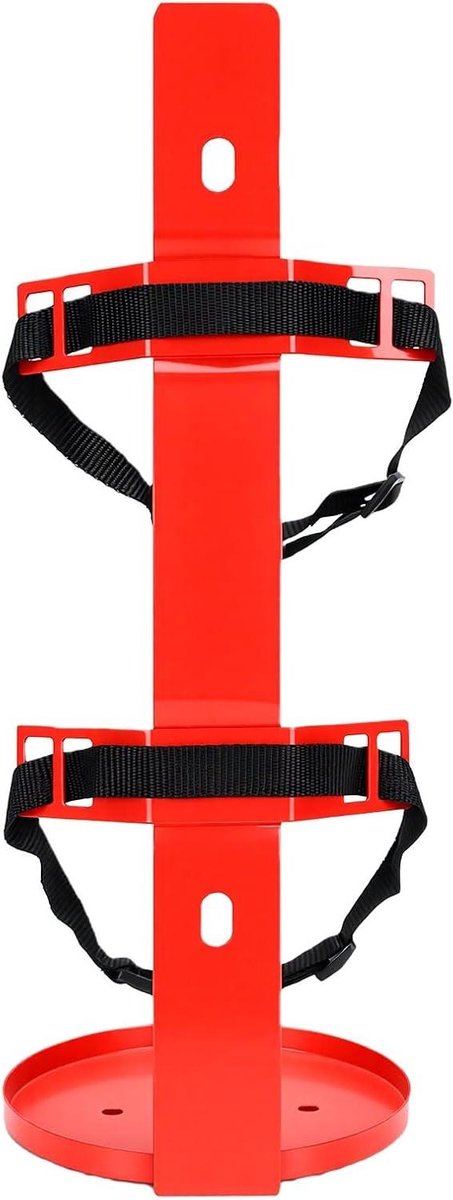 Brandblusserhouder - Brandblusserbeugel - Veilig Opbergen - Verstelbare Riemen - 3-4 Kg - Zwart