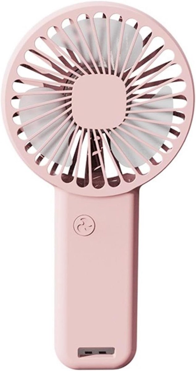 Draagbare USB Ventilator - Mini Koeler - Persoonlijke Koeling - Stil Ontwerp Krachtige Luchtstroom - Compact Formaat - Roze