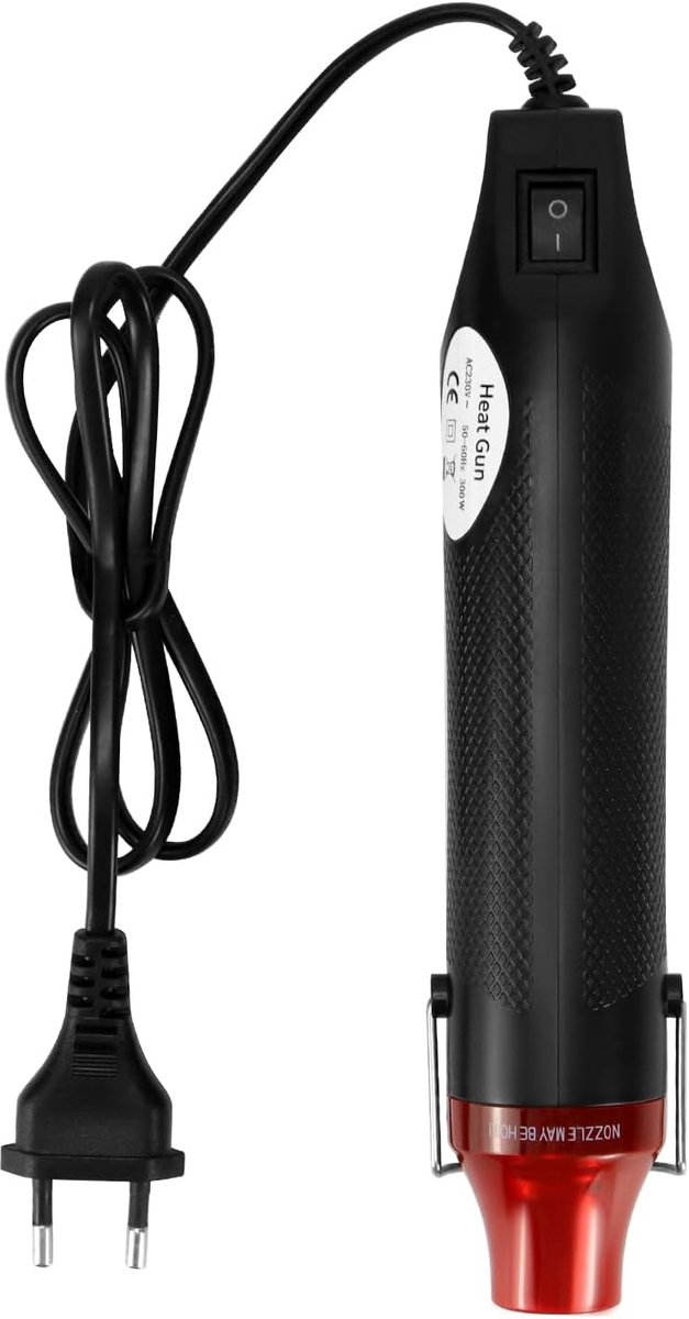 Mini heteluchtpistool 220V 300W, draagbare heteluchtdroger, voor krimpkous, embossing, drogen van verf, papier