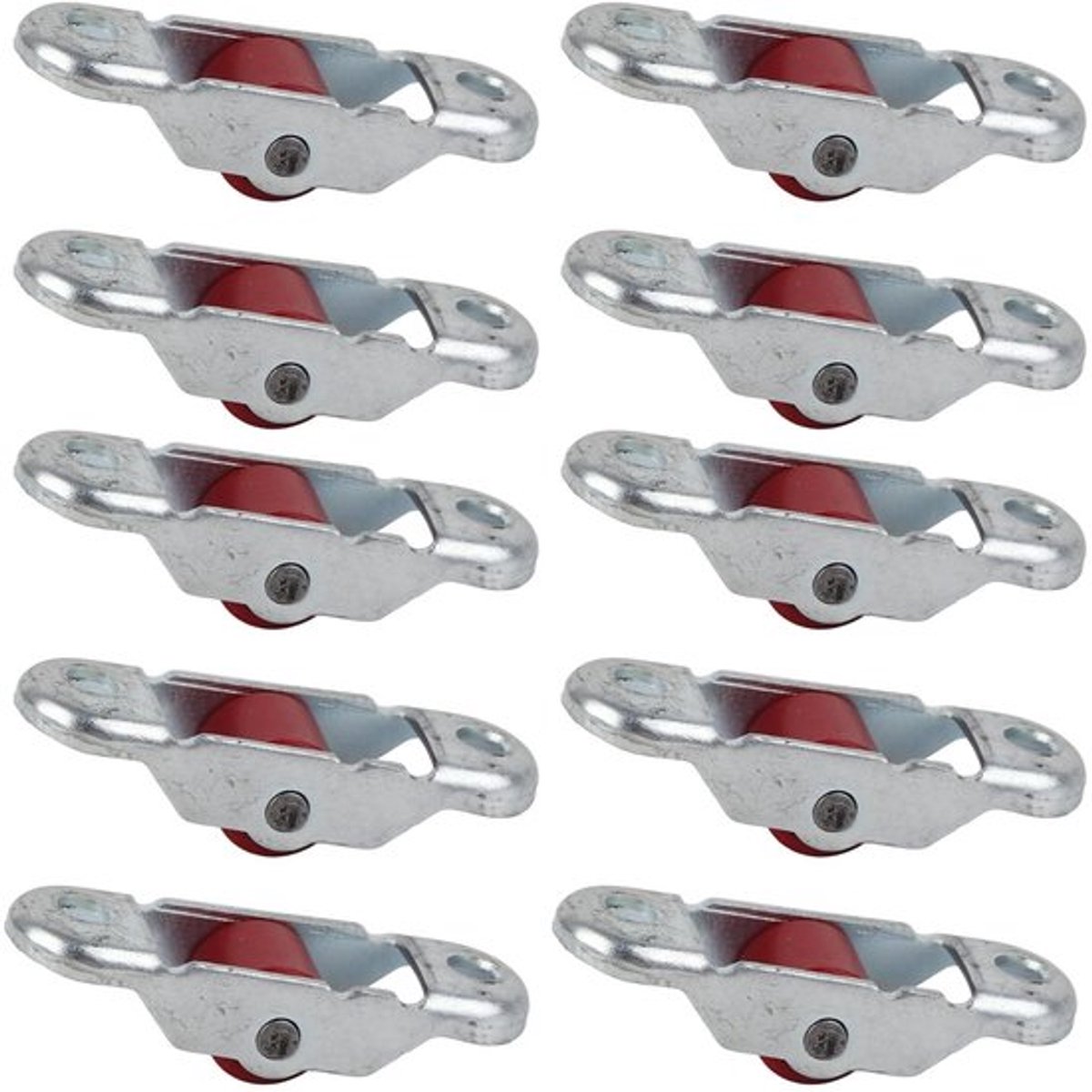 Schuifdeur Katrol - 10 Stuks Enkele Wiel - Duurzaam en Roestvrij - 12mm Diameter - Voor Schuifdeuren en Ramen - Hoogwaardige Katrol
