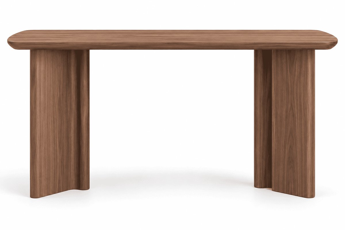Icon Living - Bureau Sarah 015 Deens ovaal 160x60x75 Walnoot