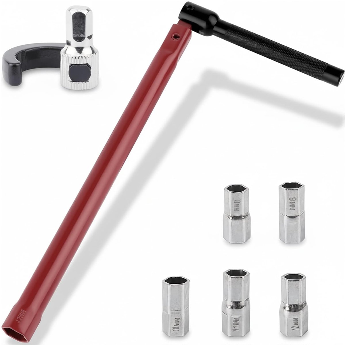 Dailygoods - Set van 7 Stukjes Kraanmoersleutel 8-12mm - Sanitaire Gereedschapset