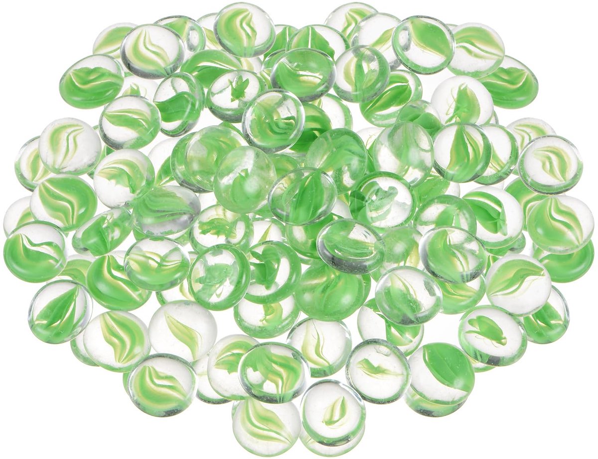 Dailygoods - Glasstenen voor Haarden - Reflecterende Glazen Kiezels voor Vazen en Aquariums, 1000 g