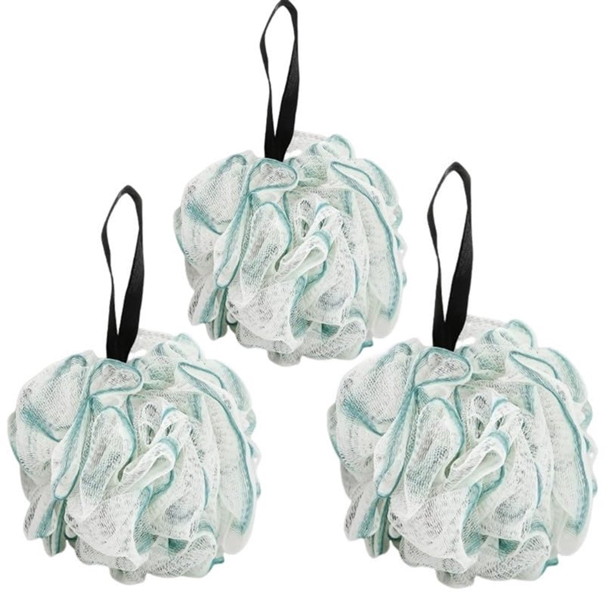 Dailygoods - 3 Stuks Badspons, Douchespons en Peelinghandschoen - Zachte Lichaamscrub