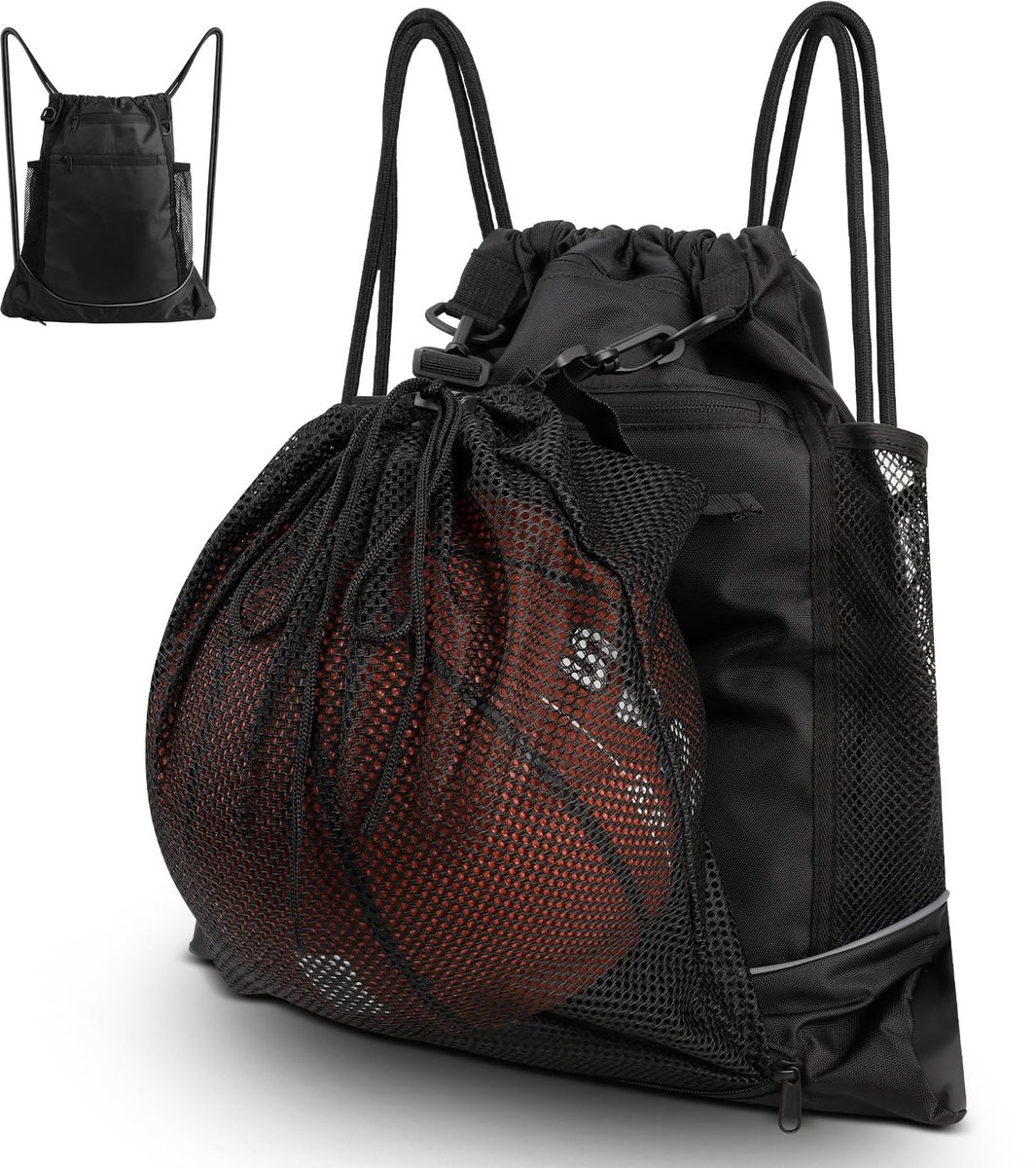 Dailygoods - Voetbalrugzak met Aftrekbare Mesh Zak - Sporttas voor Jongens en Meisjes