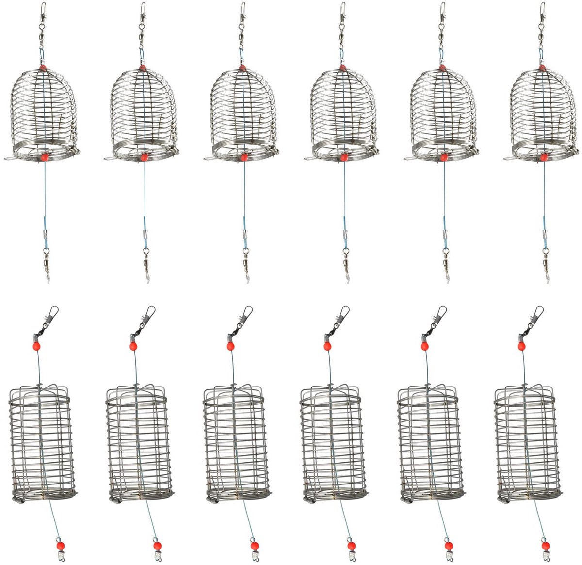 Dailygoods - 12 Stuks Viskorf voor Aas - Ideaal voor Karpervissen