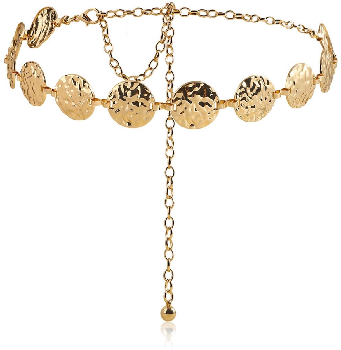 Dailygoods- Lichaamsketting 118 cm - Tailleketting - Dames - Decoratief - Duurzaam - Edelmetaal - Elegant ontwerp