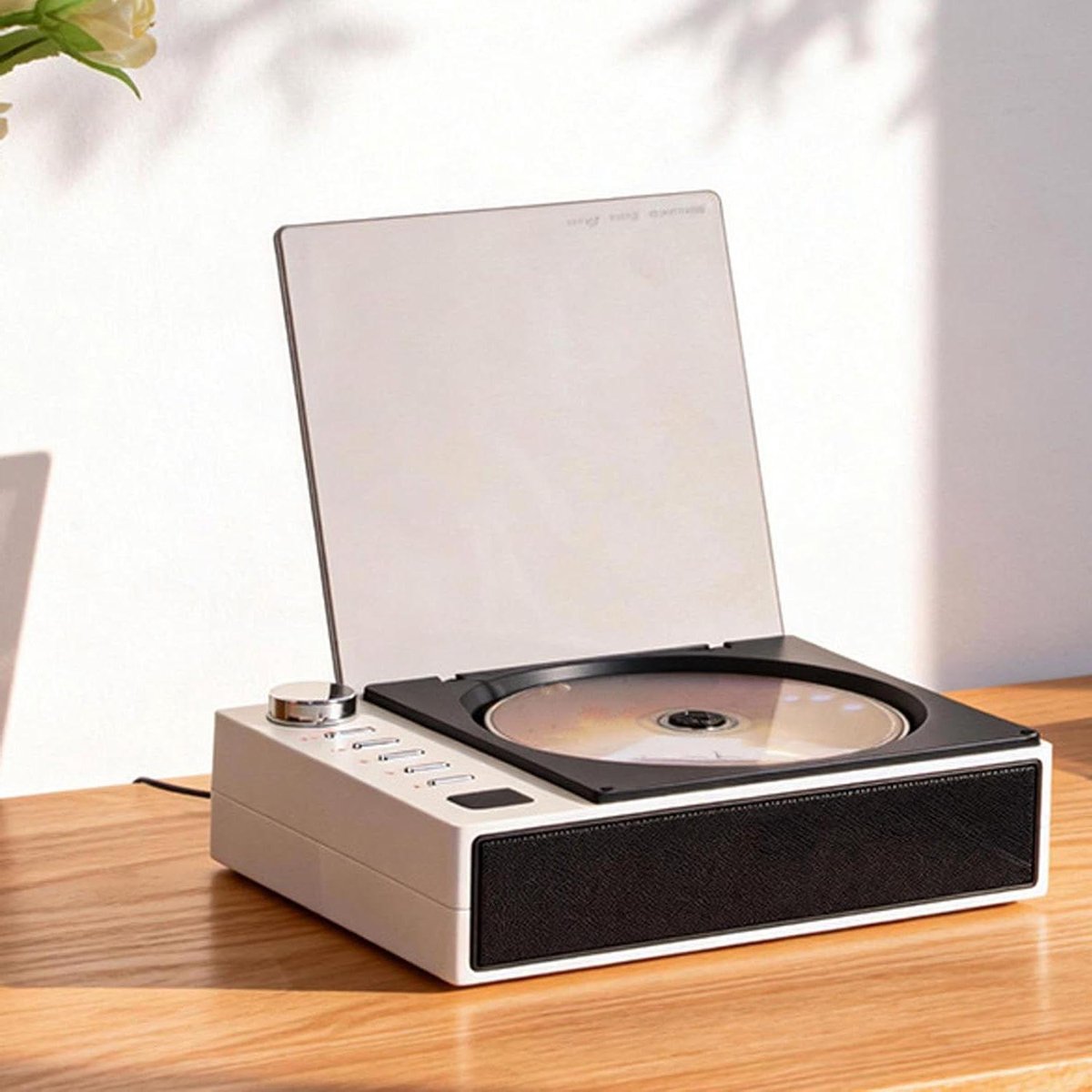 Draagbare CD Speler - Bluetooth Muziekspeler - Muziek Luisteren - Met FM Radio - Inclusief Afstandsbediening - Wit