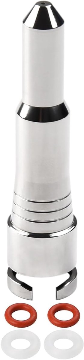 Stoommondstuk Koffiemachine - Stoompijp Melkopschuimer - Perfect Melkschuim Maken - Roestvrij Staal - 9.2 x 6.2 cm - Zilver